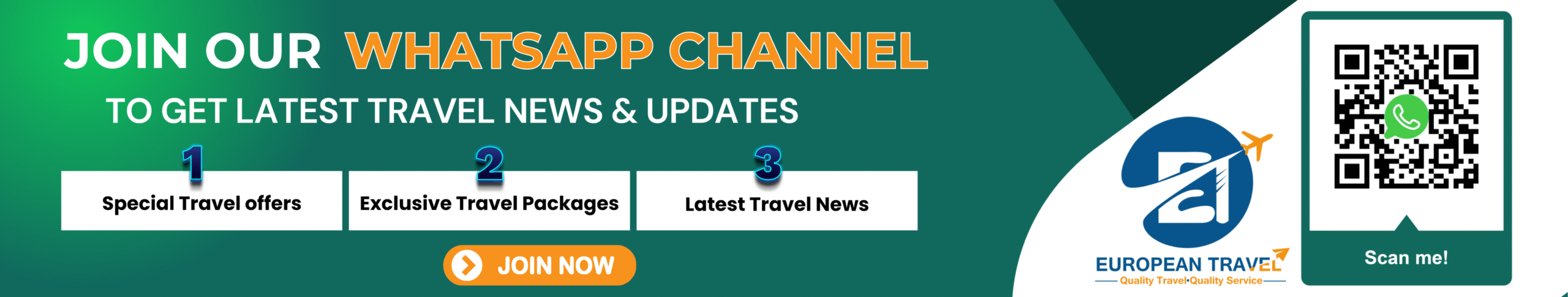 whatsApp Channel european Travel