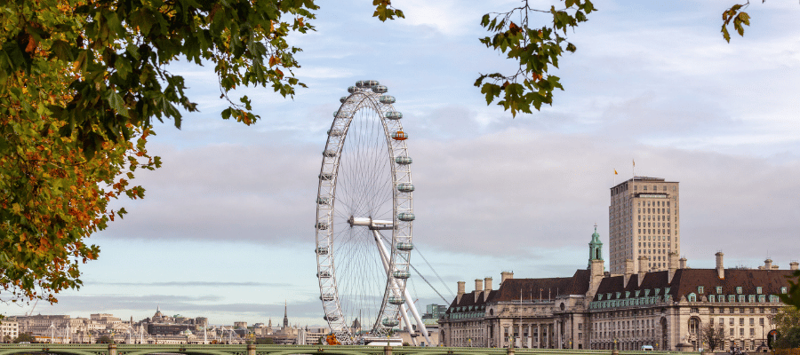 London Eye, London Best Places to visit in November in Europe