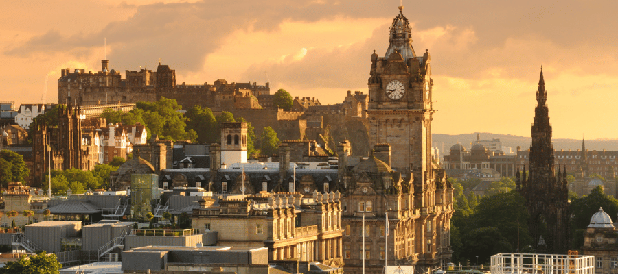 Edinburgh Castle, Ireland Best places to visit in November in Europe