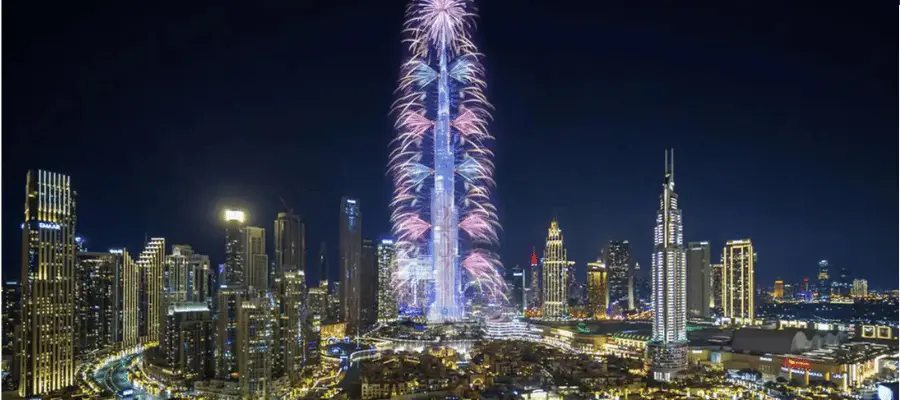 New year countdown dubai