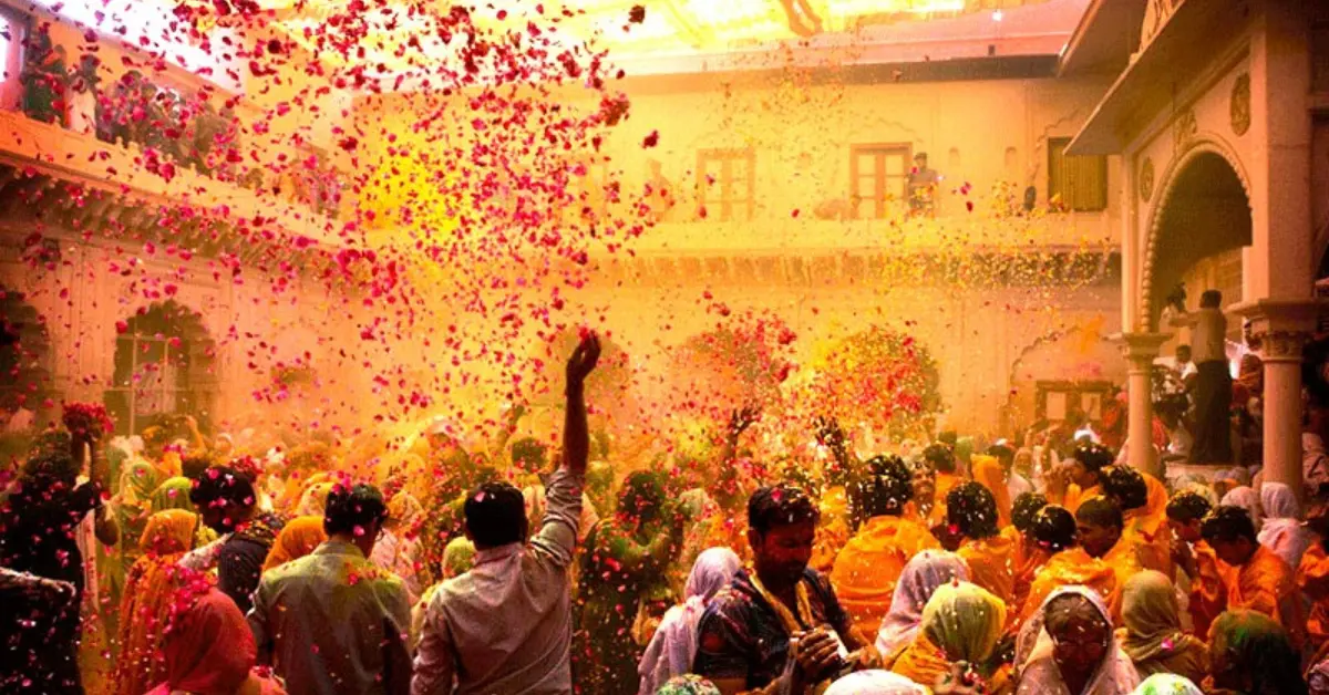 Flower Holi Vrindavan