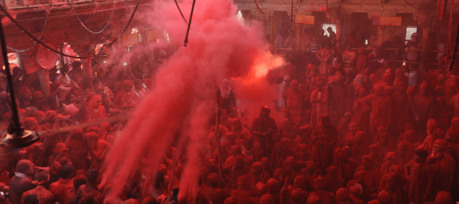 Holi in Mathura Vrindavan