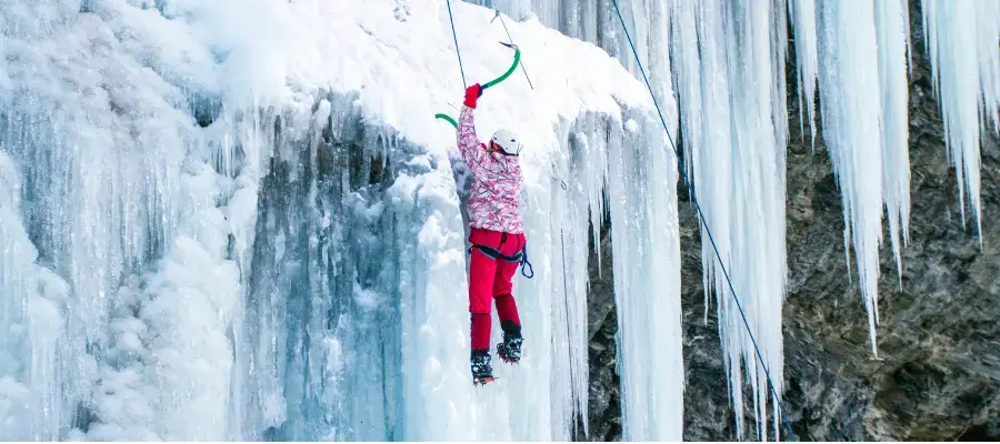 Ice climbing banff, Canada