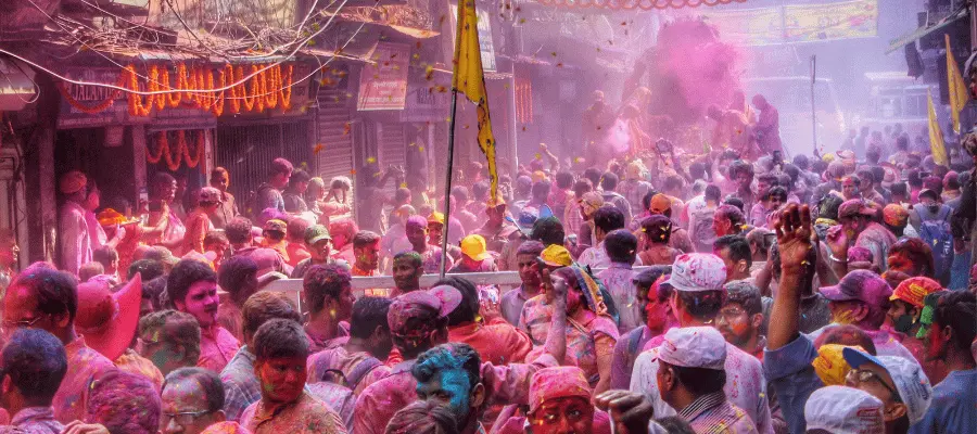 Holi Festival In Mathura