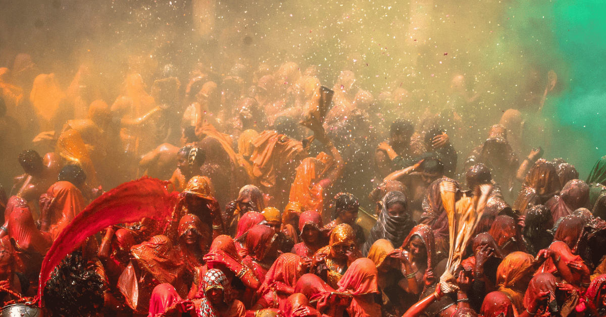 Holi in Mathura