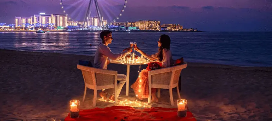 valentine's day dinner dubai