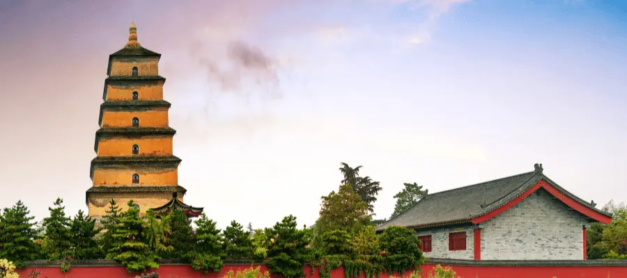 Wild Goose Pagoda, xian tourist attraction