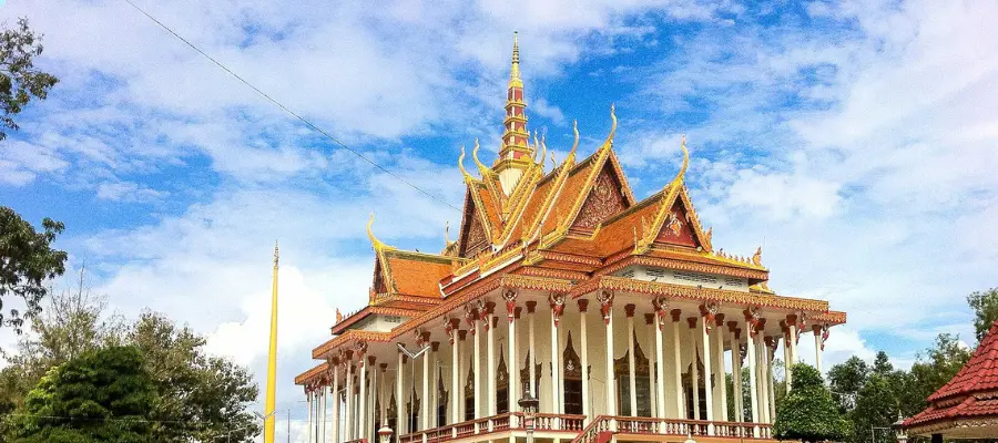 100 Pillar Pagoda Kratie, one of the best place to visit in Cambodia