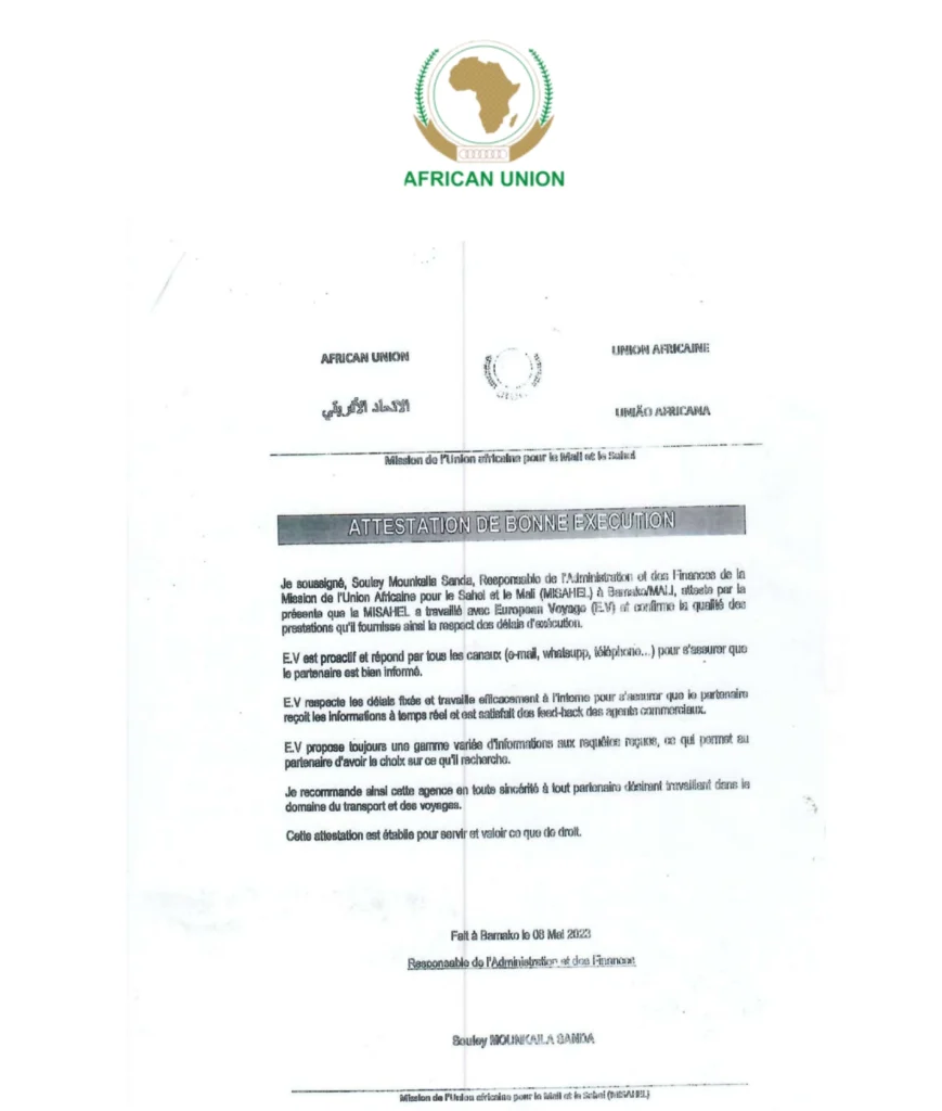 African Union Letter