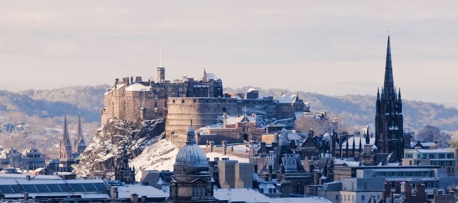 Best places to visit in Europe in December _ Edinburgh, Scotland